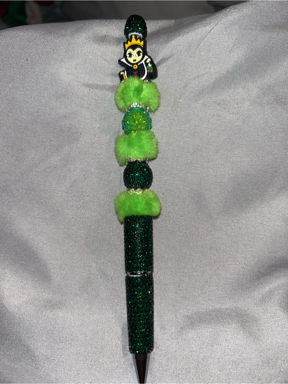 Maleficent beaded pen